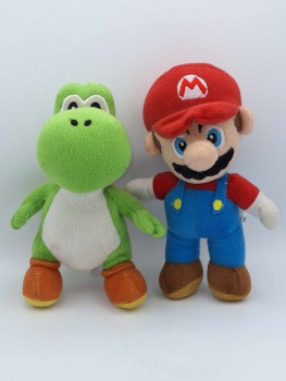 Mario + Yoshi Plüsch Set - 22cm